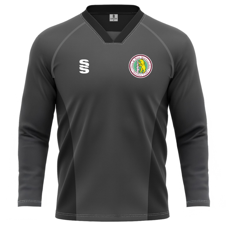 Olton WWHC - Long Sleeved Hockey Smock - Black - Unisex Fit